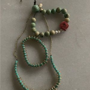 Bohemian Style necklace and bracelets